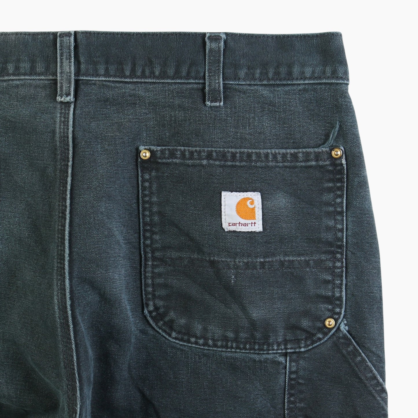 Vintage Double Knee Carpenter Pants - Black - 36/34