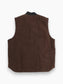 Lined Vest - Brown