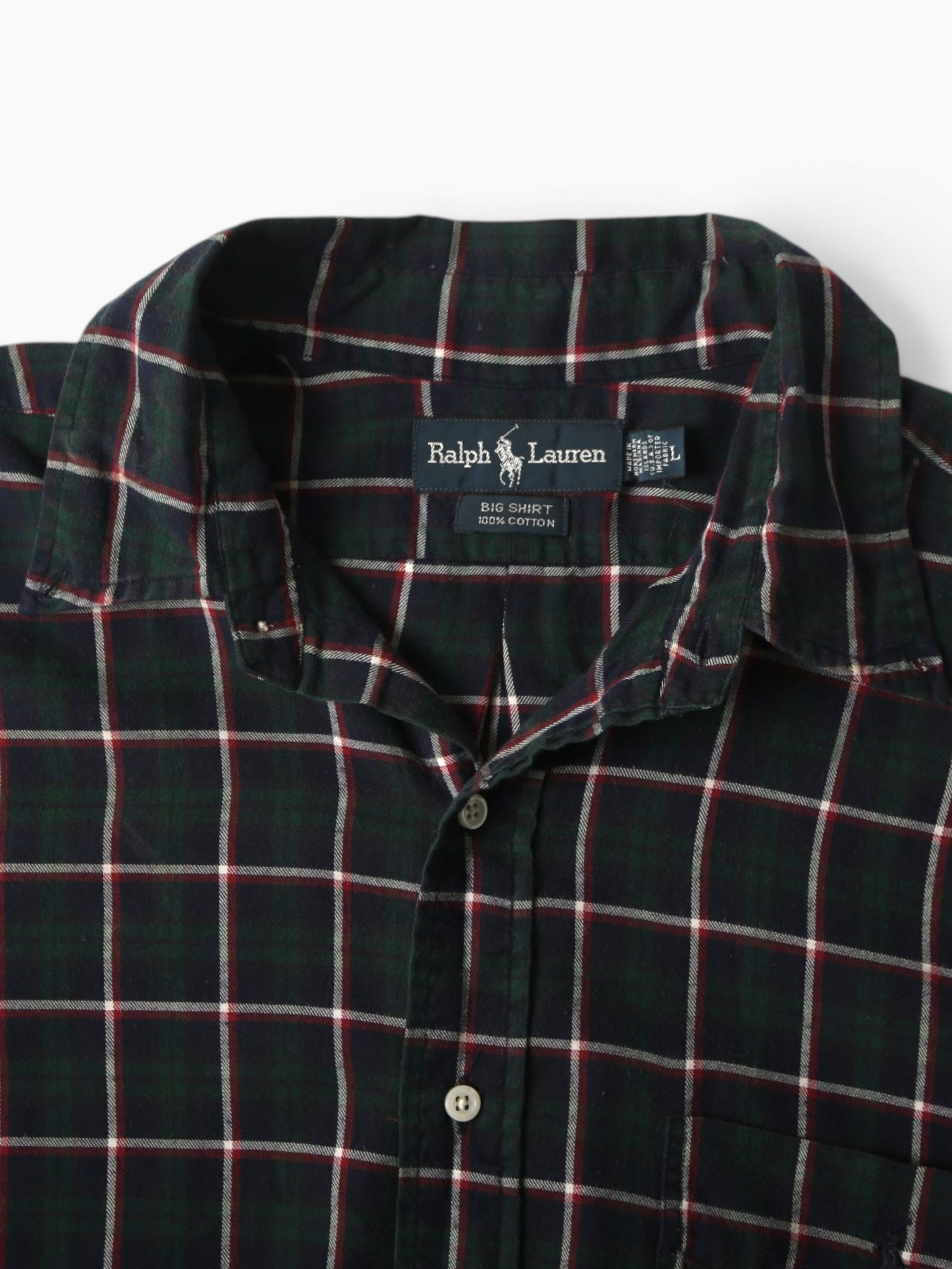 Vintage Shirt - Green Check