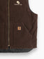 Lined Vest - Brown