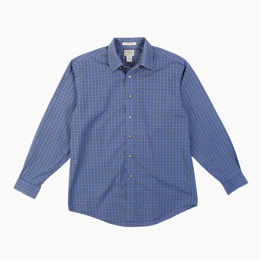 Vintage Shirt - Navy And Blue Check
