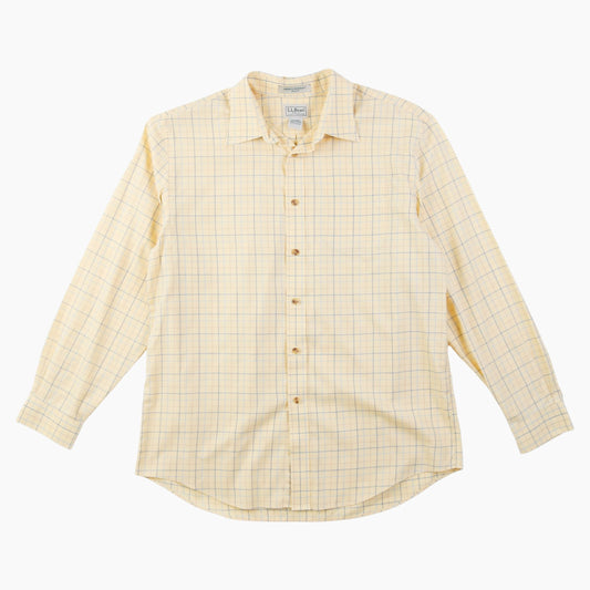 Vintage Shirt - Yellow And Blue Check