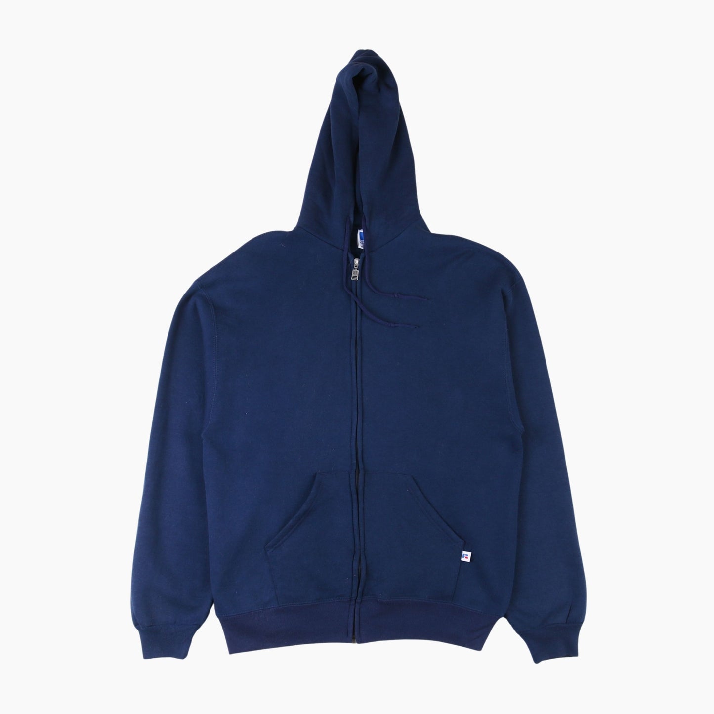 Zipped Hooded Sweatshirt - Navy