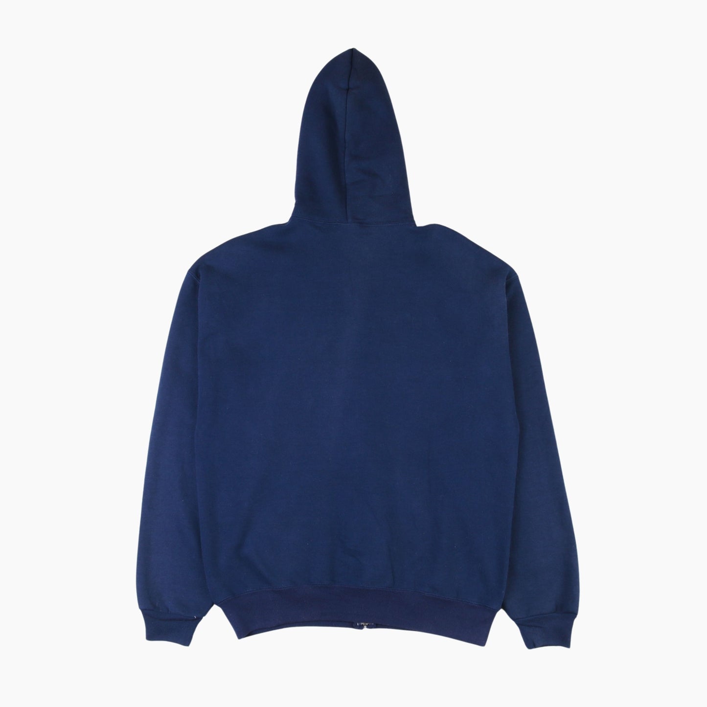 Zipped Hooded Sweatshirt - Navy