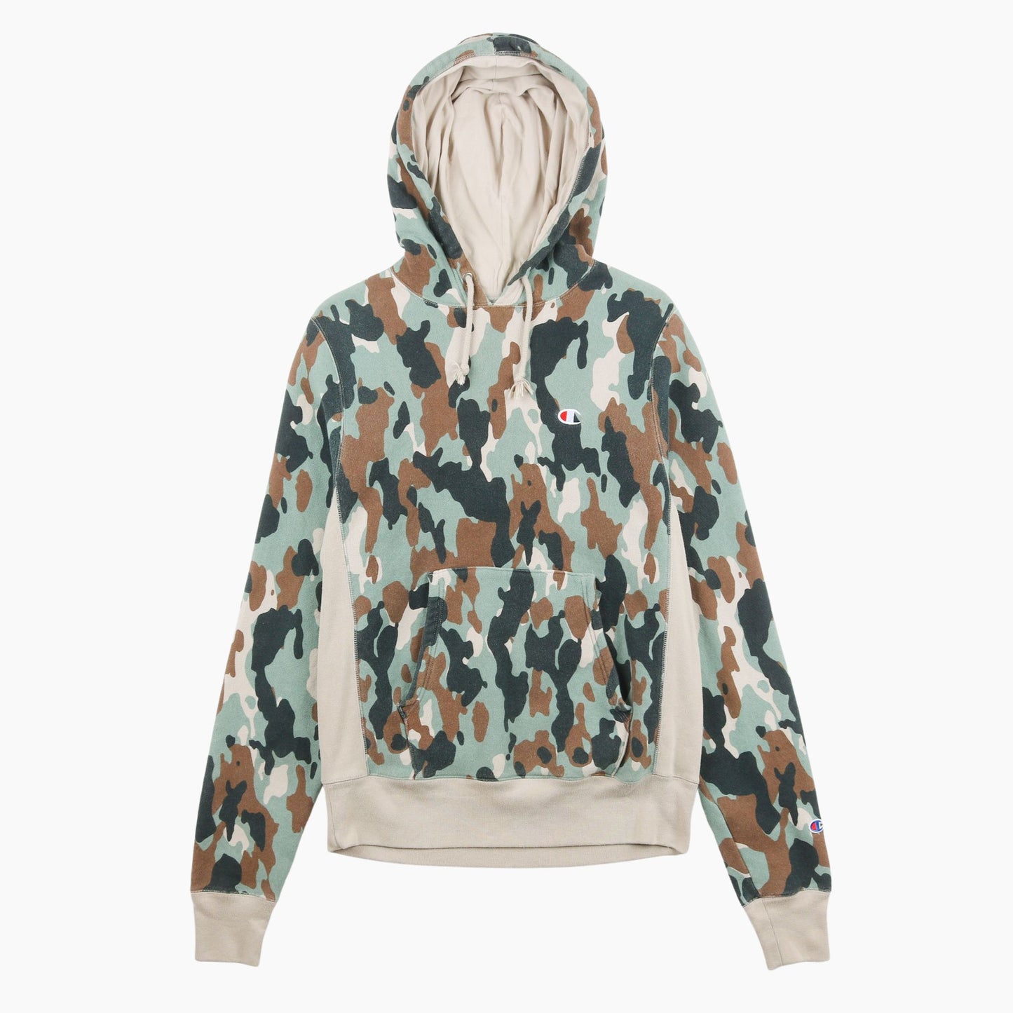 Embroidered Hooded Sweatshirt - Camouflage