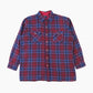 Vintage Flannel Overshirt - Red Check