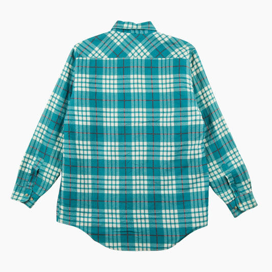Vintage Flannel Overshirt - Green Check - American Madness