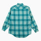 Vintage Flannel Overshirt - Green Check