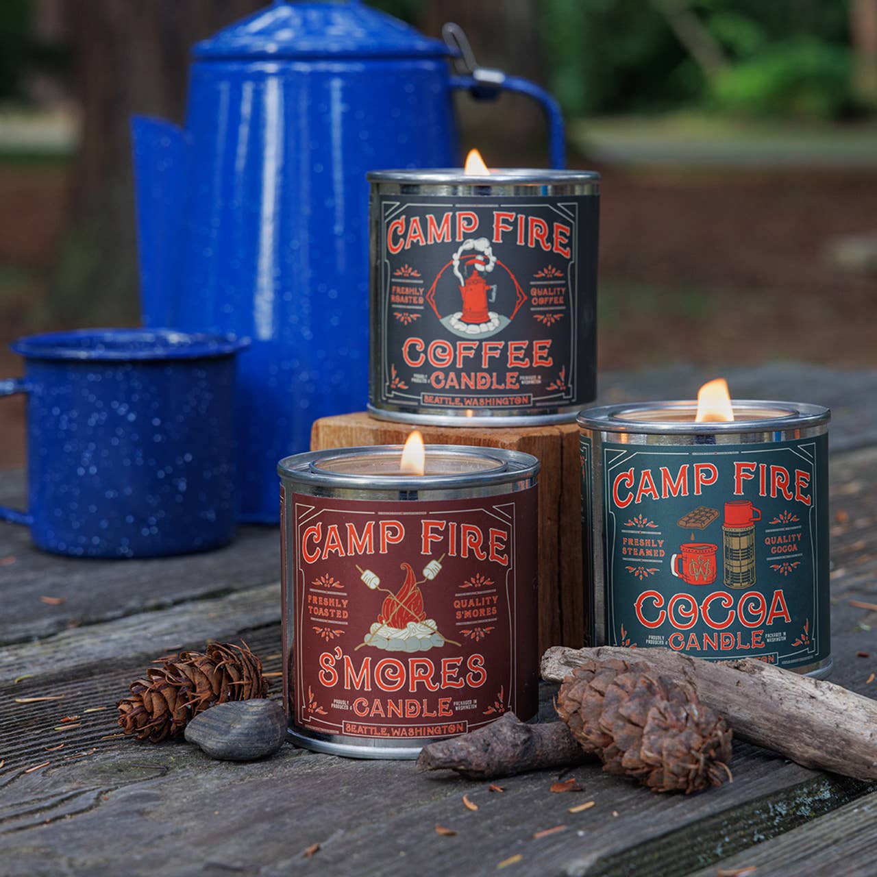 Campfire Cocoa Candle : 1/2 Pint - American Madness