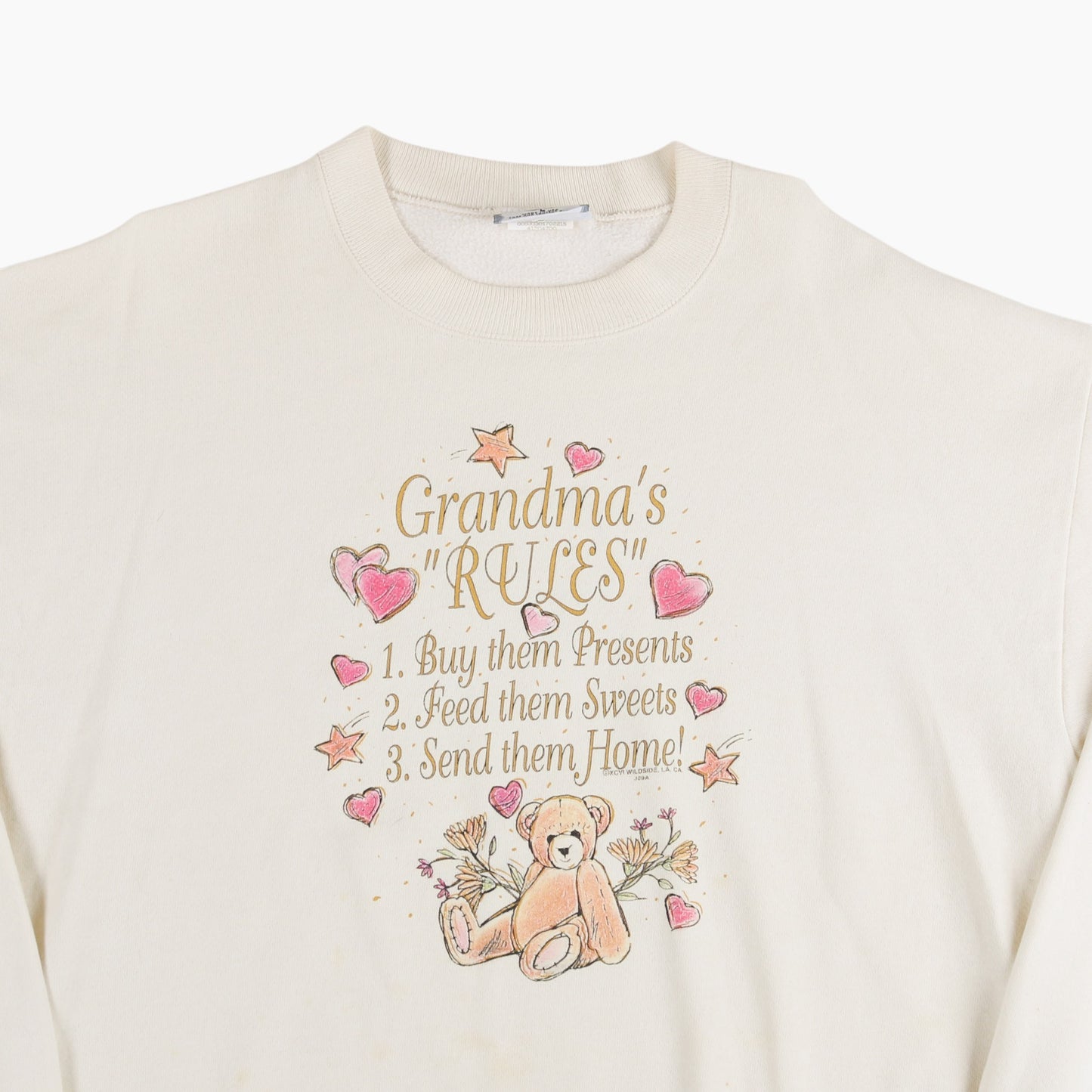'Grandma's Rules' Sweatshirt - Cream