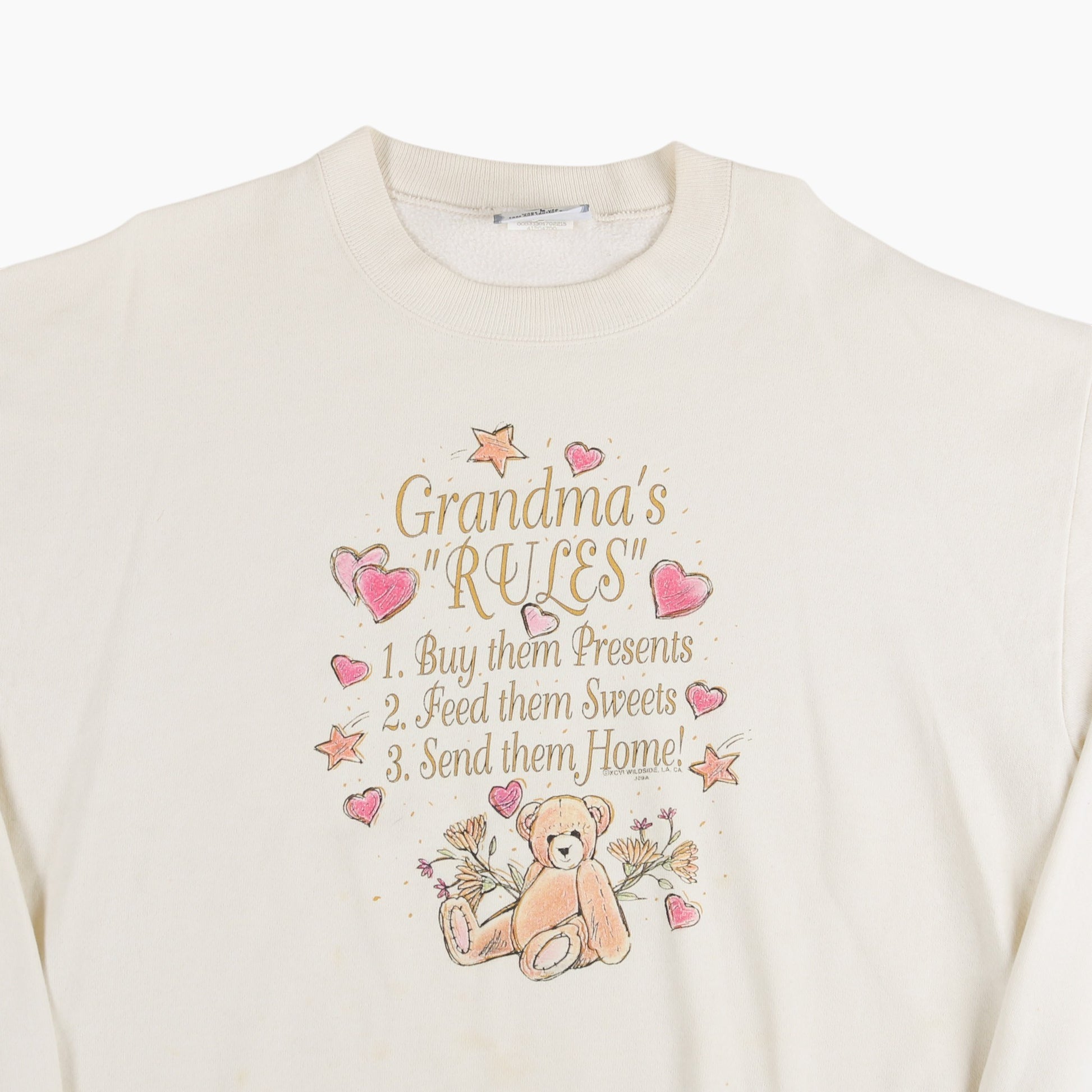 'Grandma's Rules' Sweatshirt - Cream