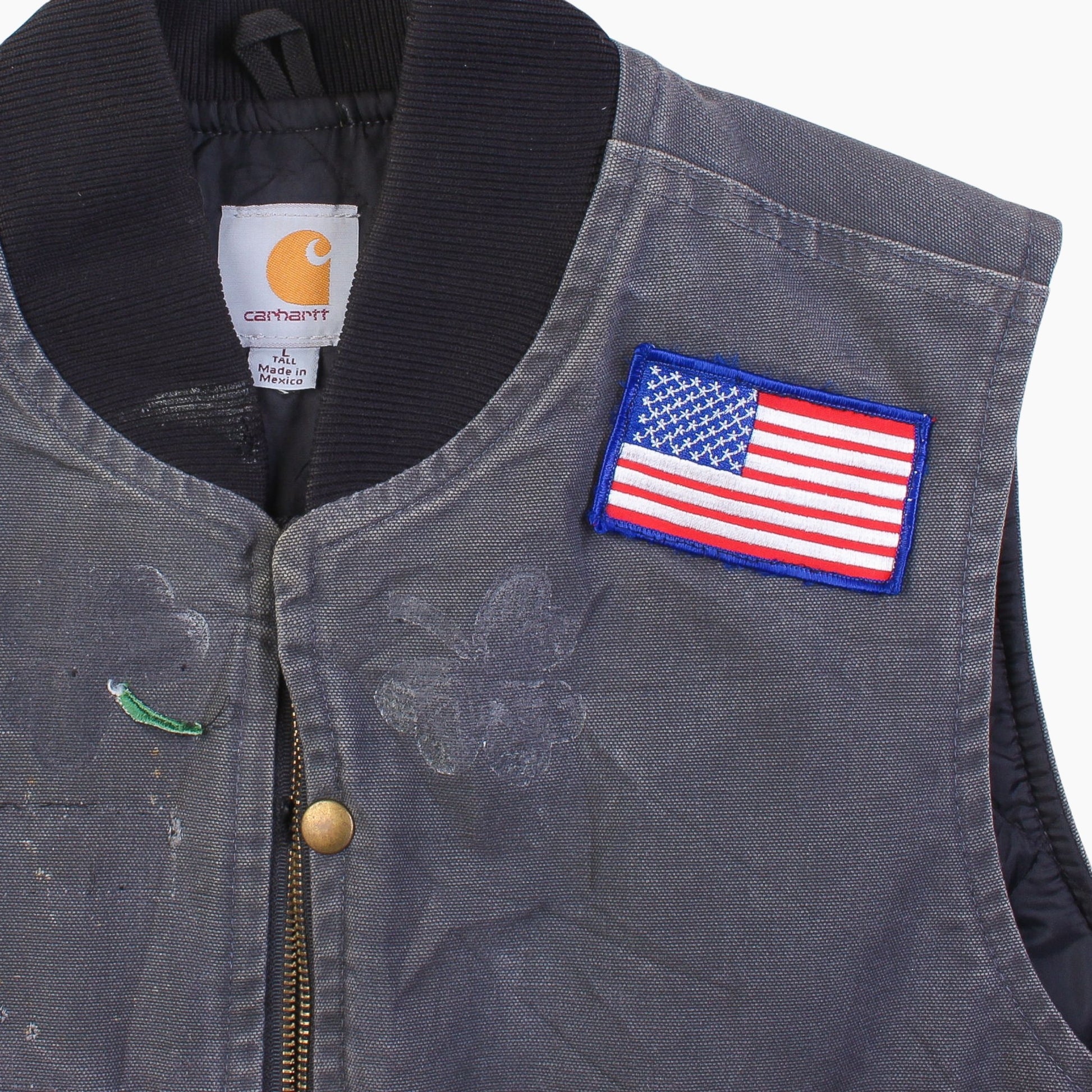 Lined Vest - Washed Black - American Madness