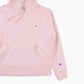 Embroidered Hooded Sweatshirt - Pink