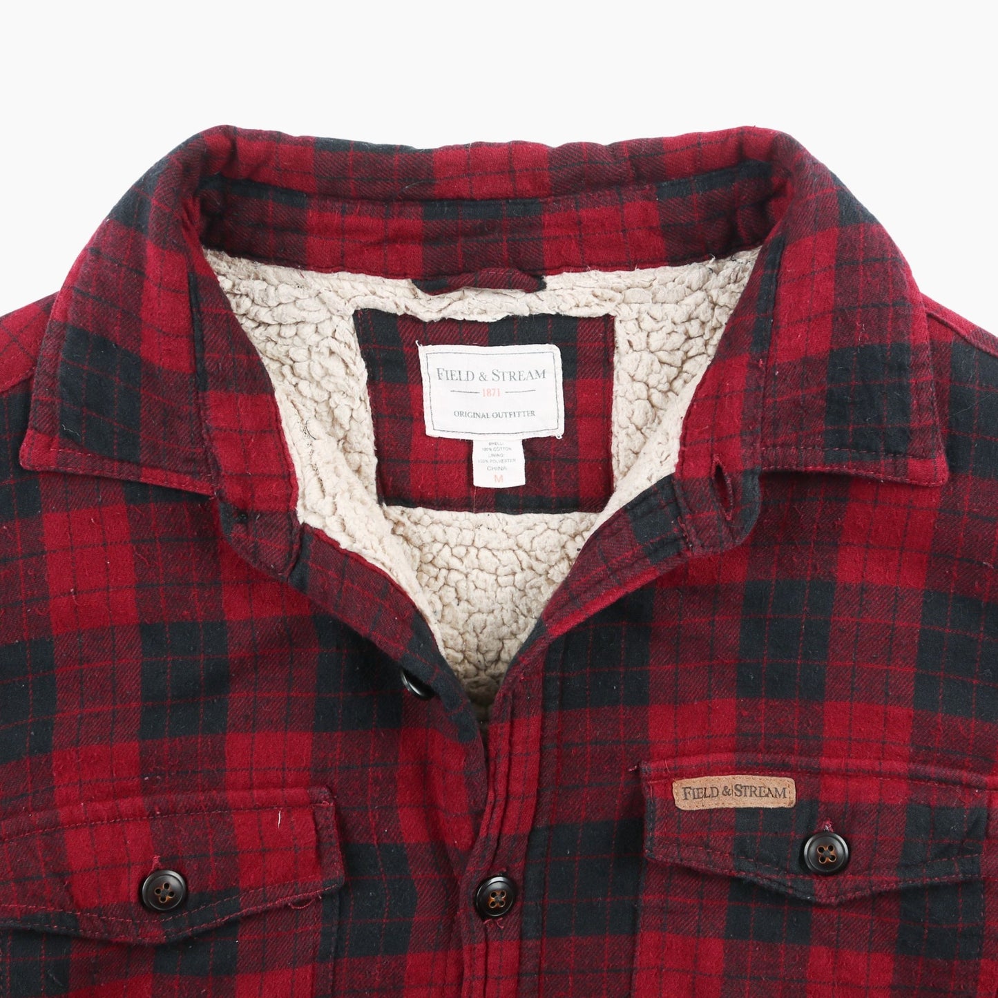 Vintage Flannel Overshirt - Red Check