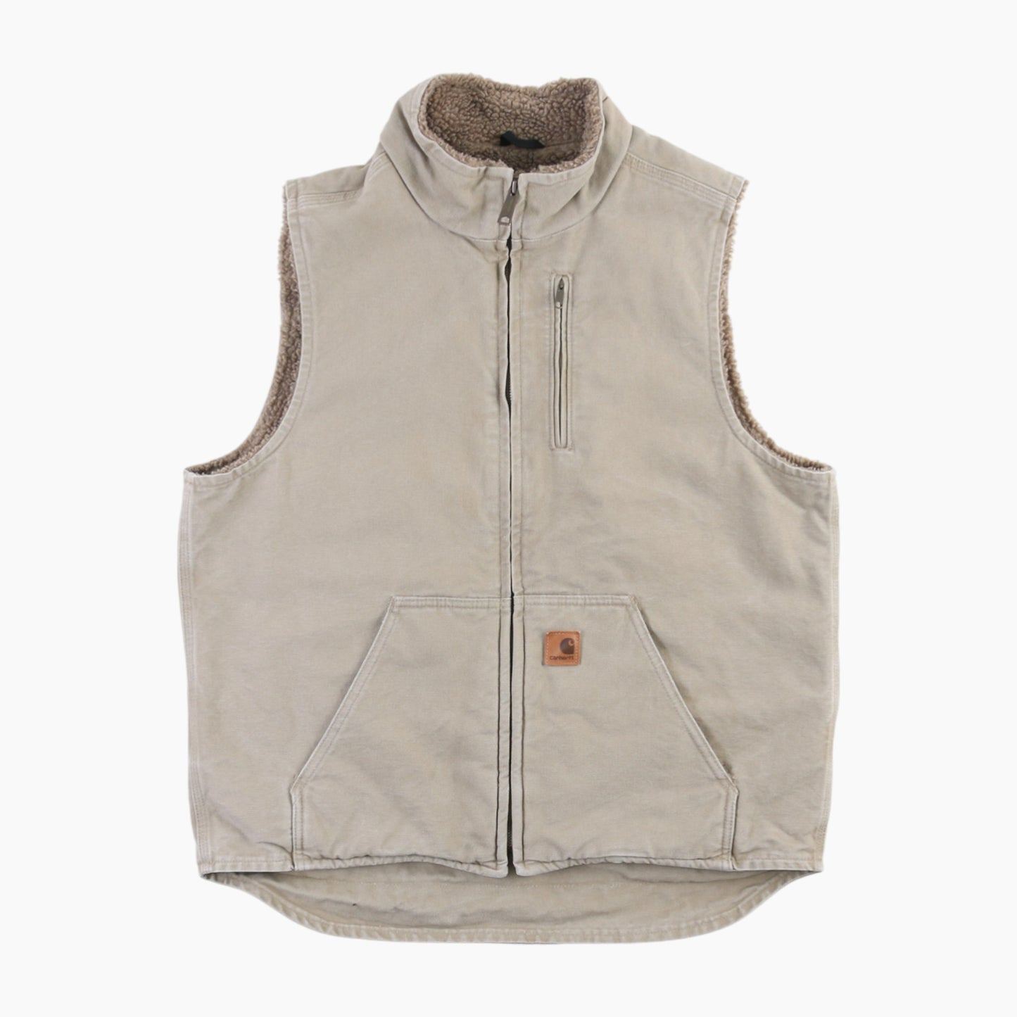 Lined Vest - Beige