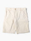 Double Knee Painter Shorts - White - 36"