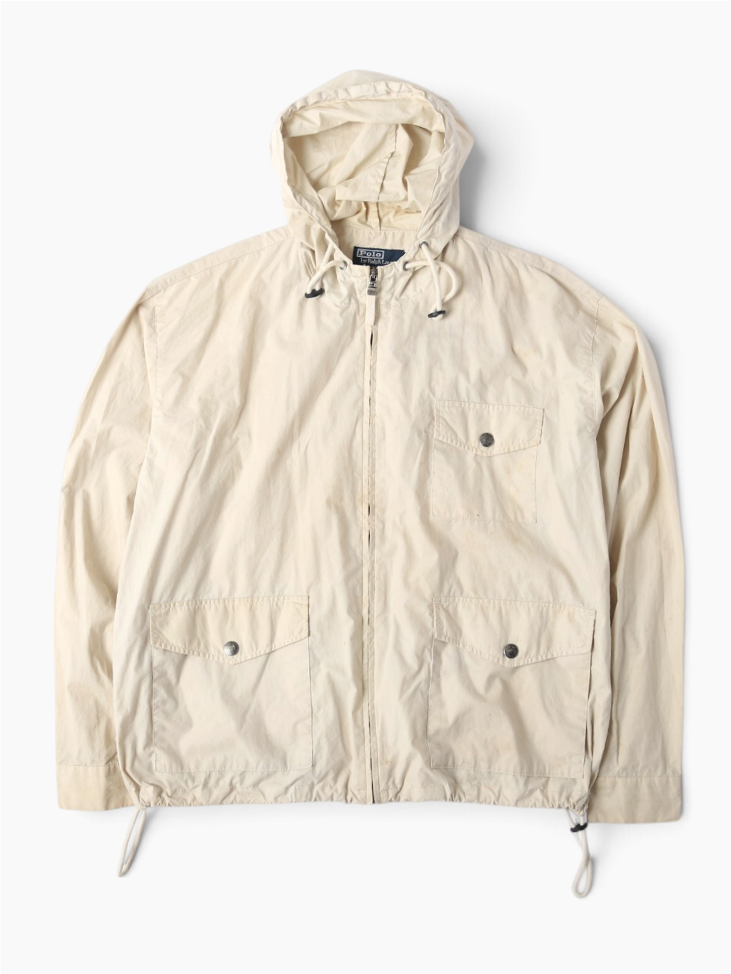 Vintage Hooded Jacket - Beige