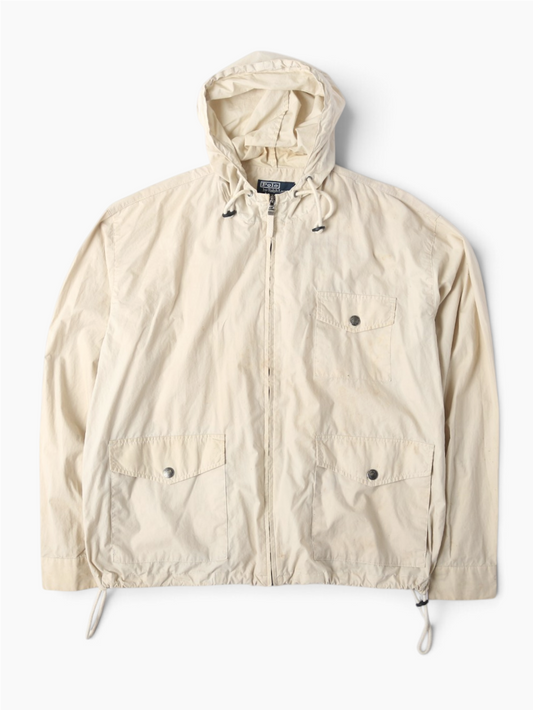Vintage Hooded Jacket - Beige
