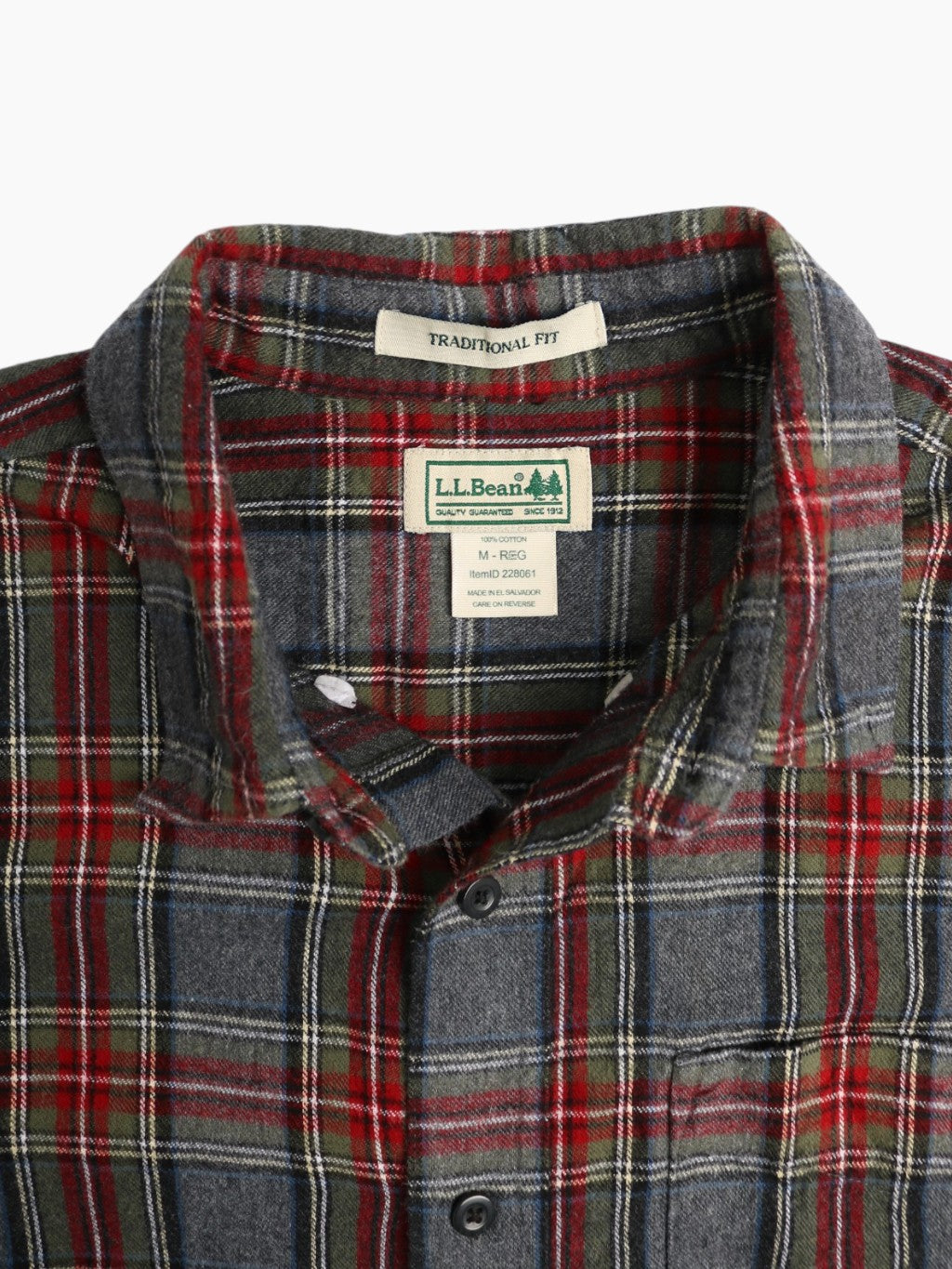 Vintage Flannel Shirt - Grey Check