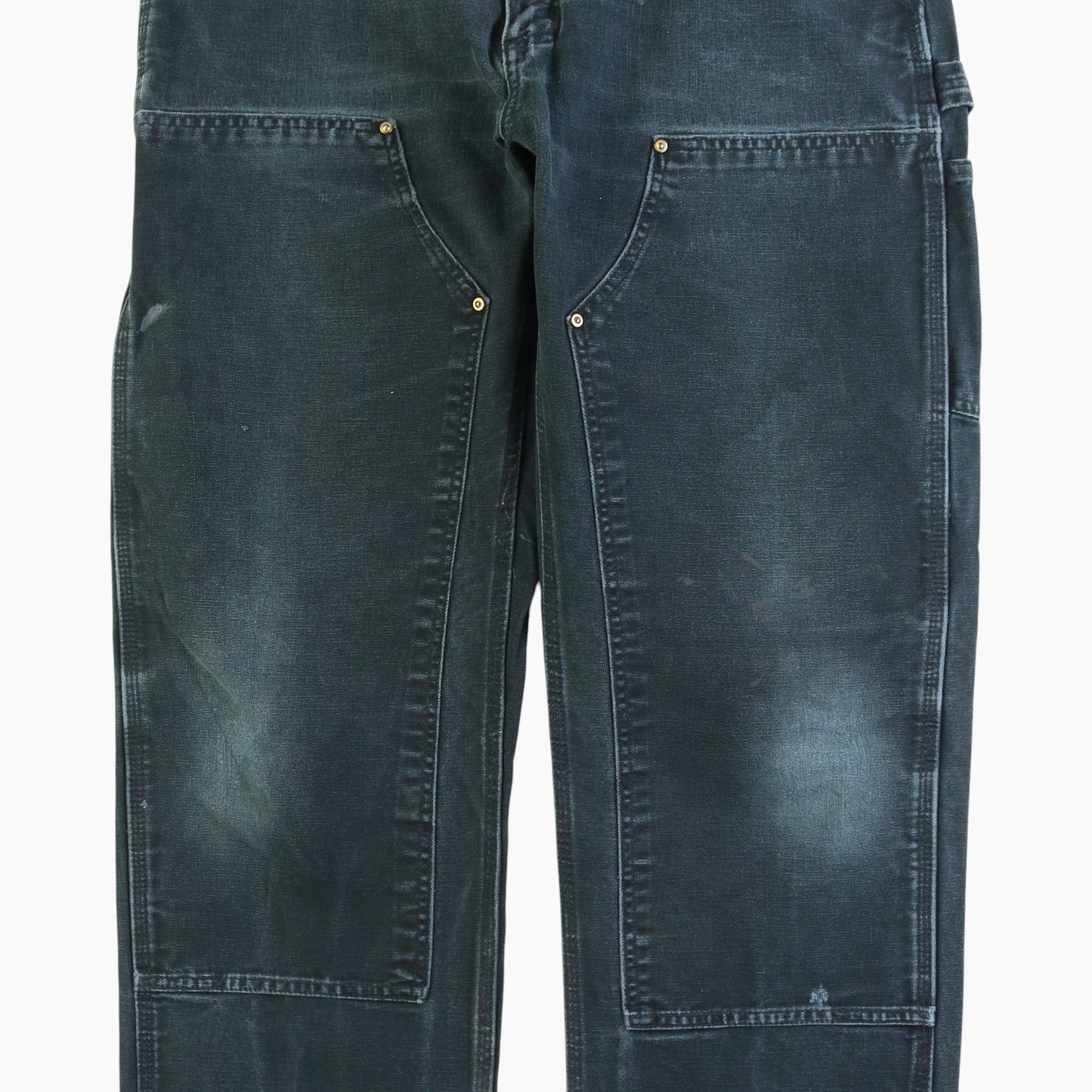 Vintage Double Knee Carpenter Pants - Black - 34/34