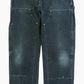 Vintage Double Knee Carpenter Pants - Black - 34/34