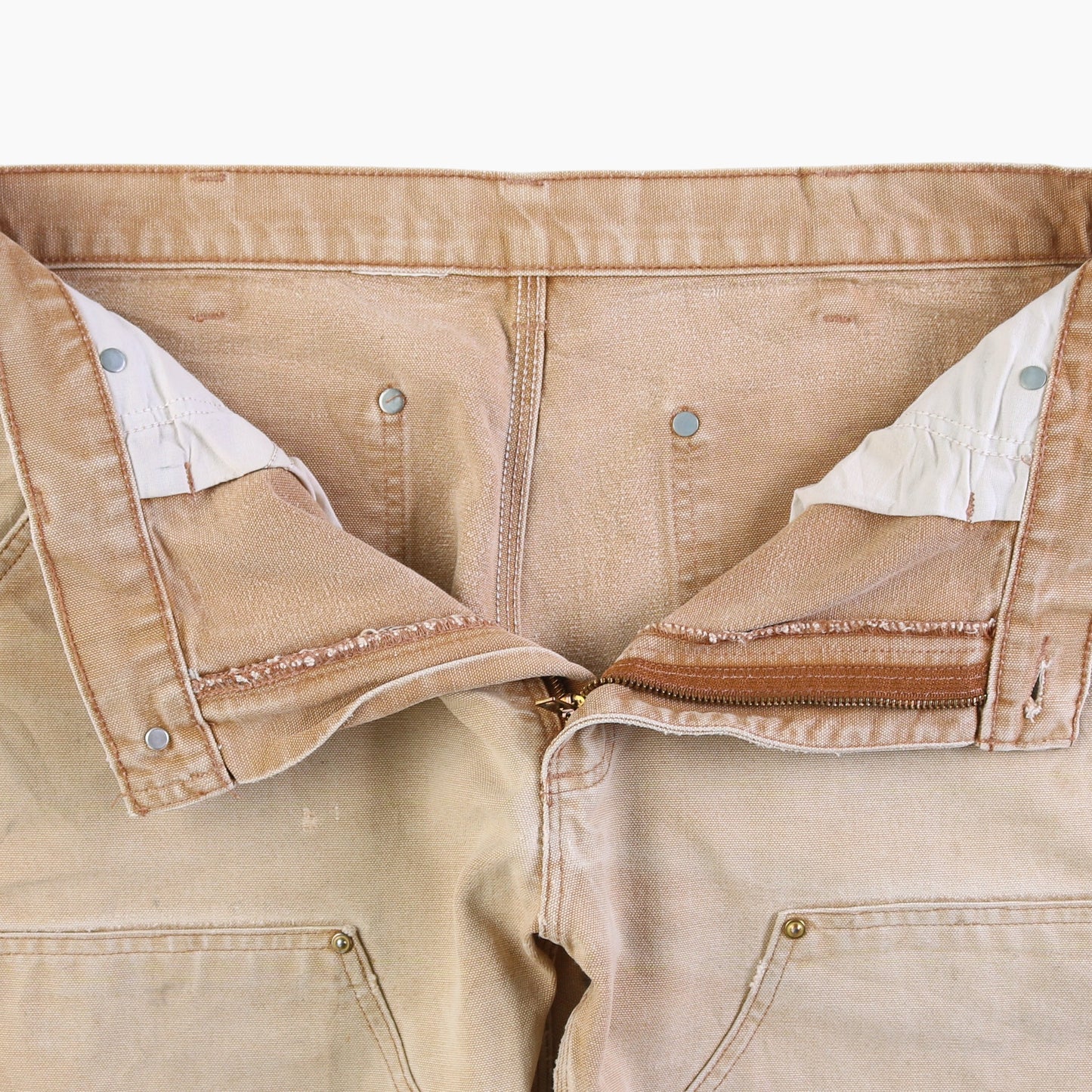Vintage Double Knee Carpenter Pants - Beige - 34/32