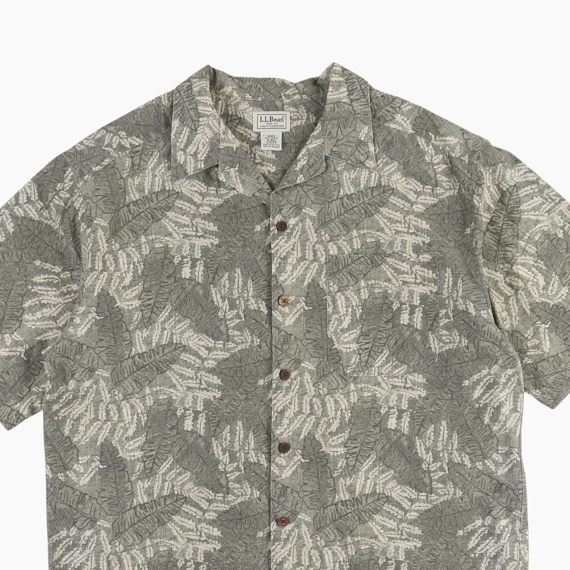 Vintage Shirt - Leaf Print