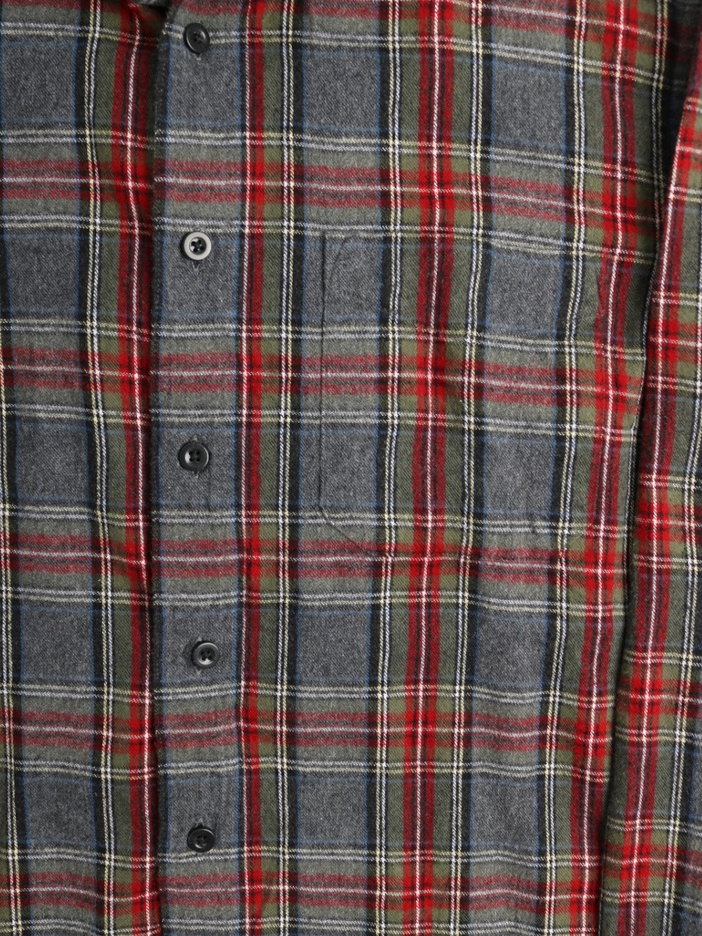 Vintage Flannel Shirt - Grey Check