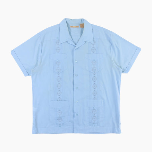 Vintage Cuban Guayabera Shirt