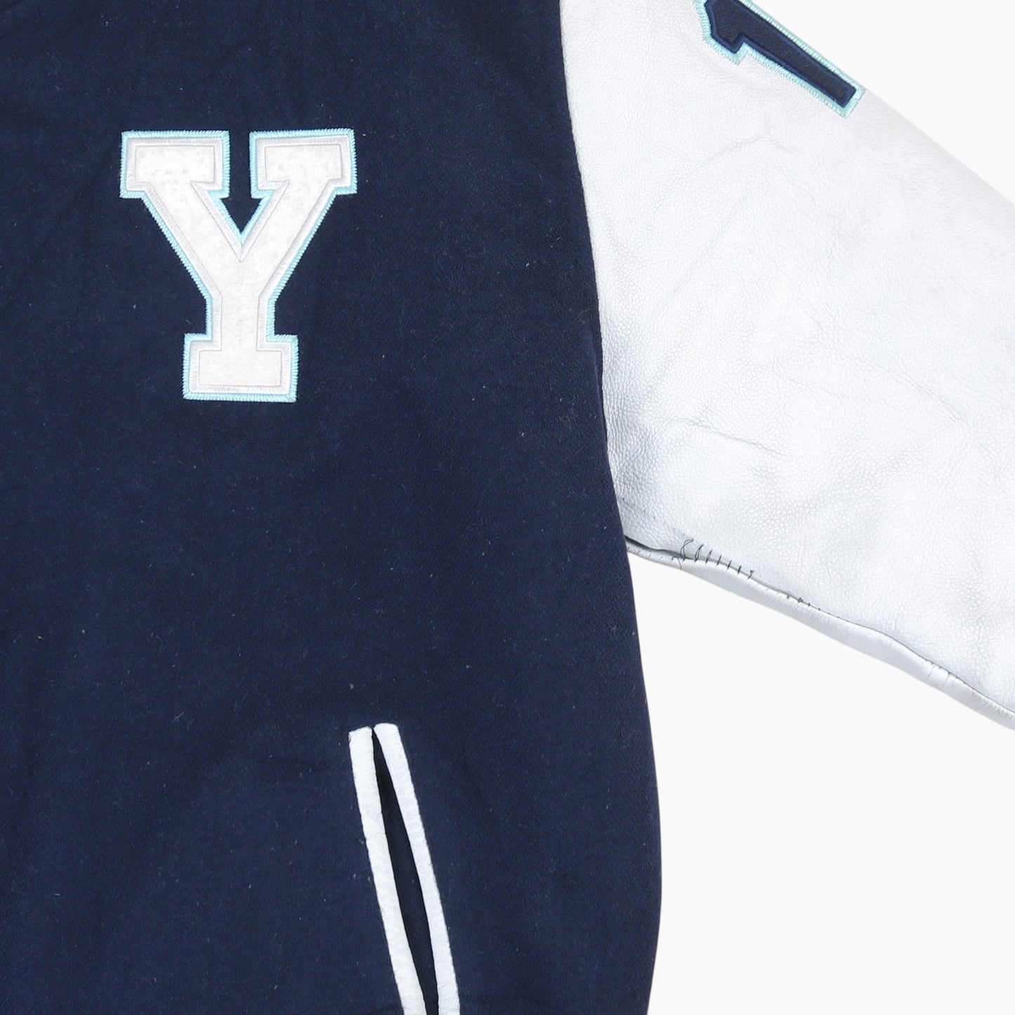 Vintage Varsity 'Y' Bomber Jacket - Navy