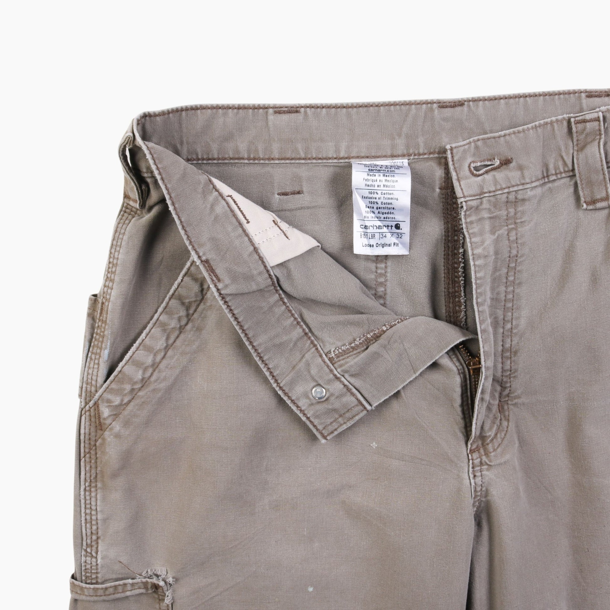 Vintage Carpenter Pants - Washed Brown - 34/32 - American Madness