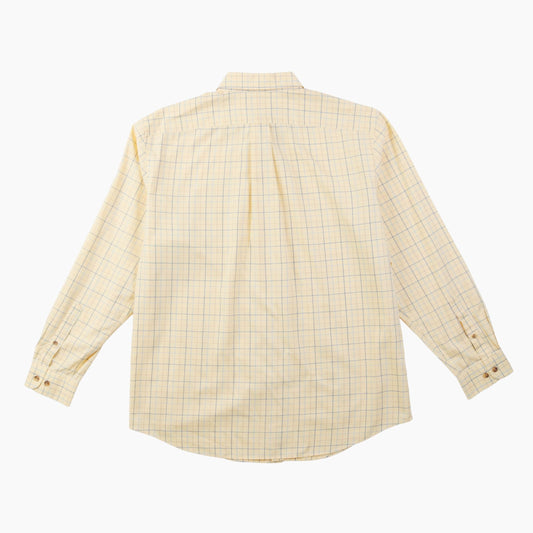 Vintage Shirt - Yellow And Blue Check