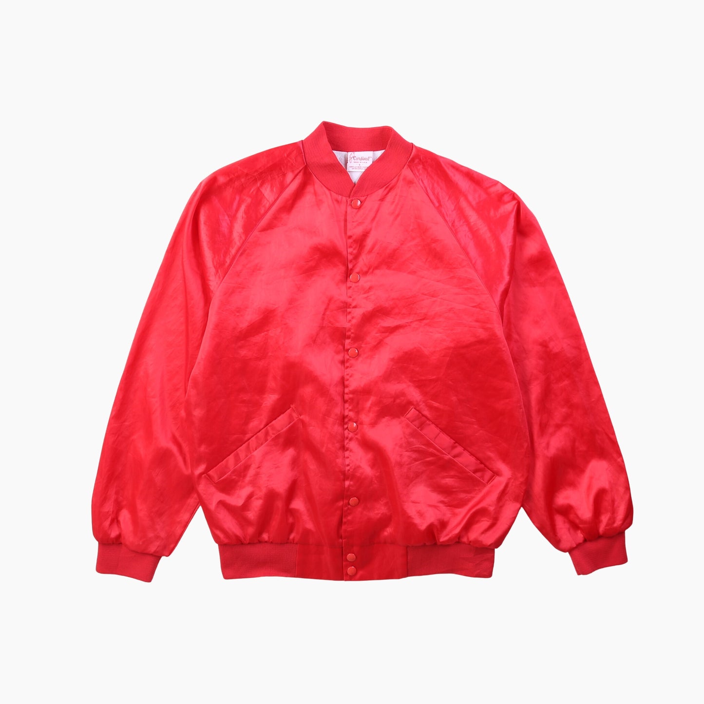 Vintage 'Cardinal' Satin Bomber Jacket - American Madness