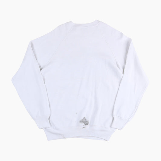 'Bar Harbor, Maine Cycling' Sweatshirt - White