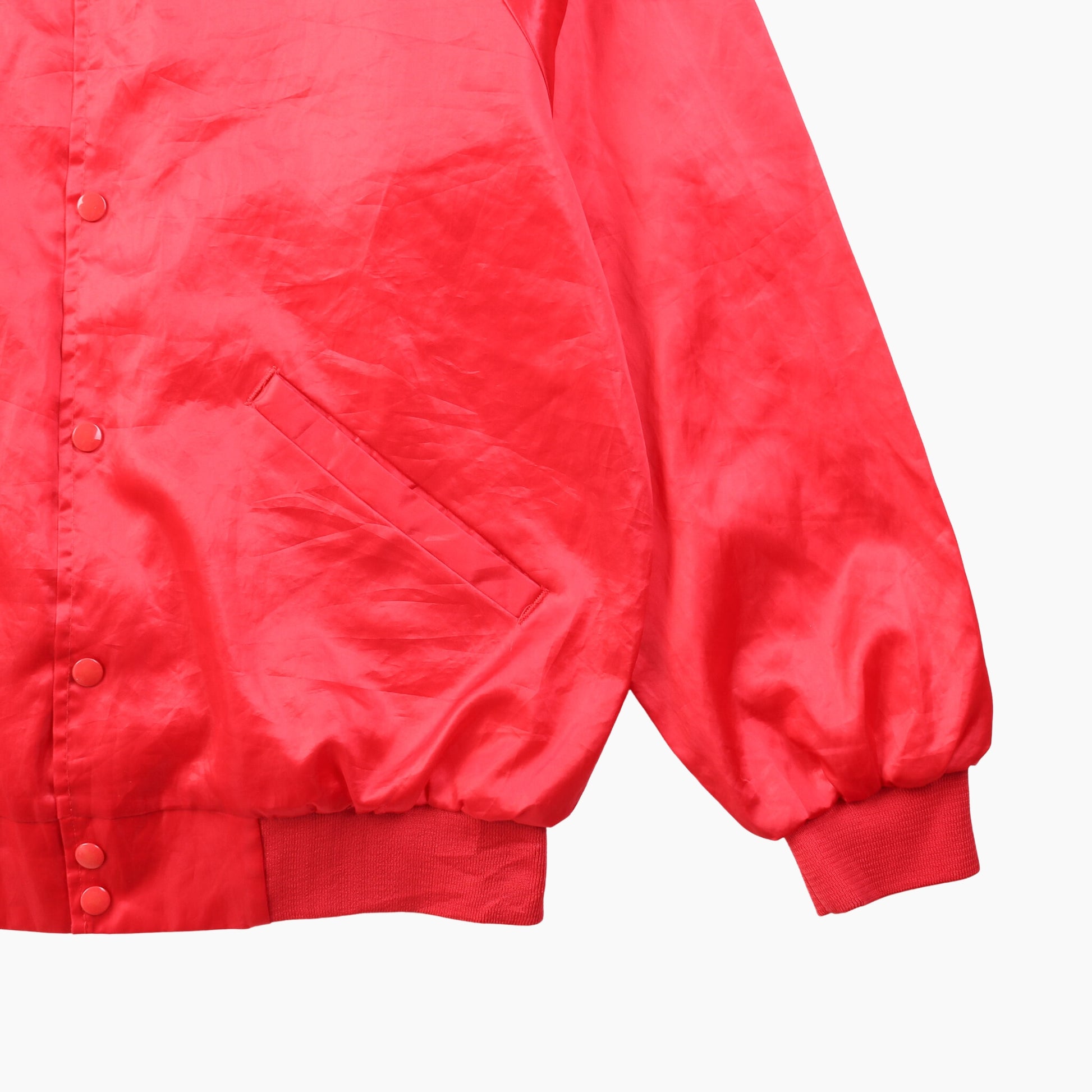 Vintage 'Cardinal' Satin Bomber Jacket