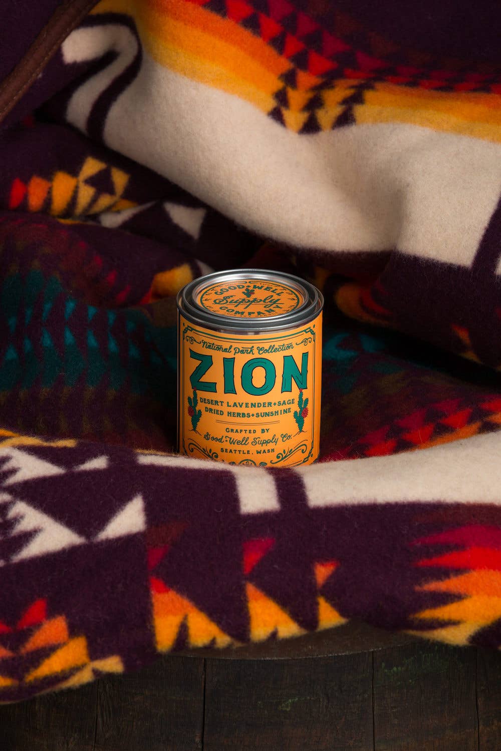 Zion National Park Candle: 1/2 Pint - American Madness