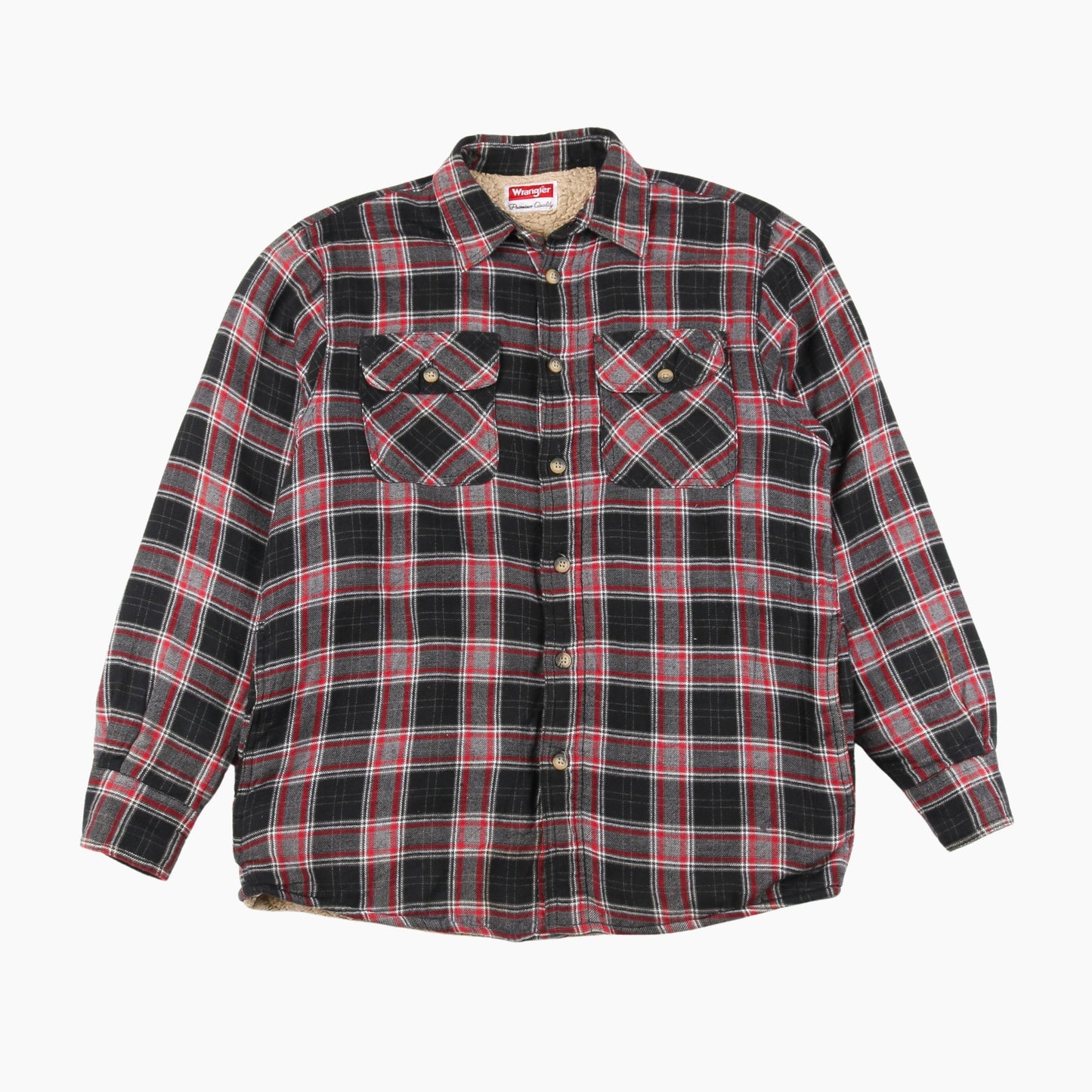 Vintage Flannel Overshirt - Black Check