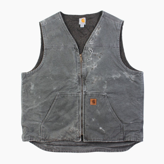 Lined Vest - Washed Grey