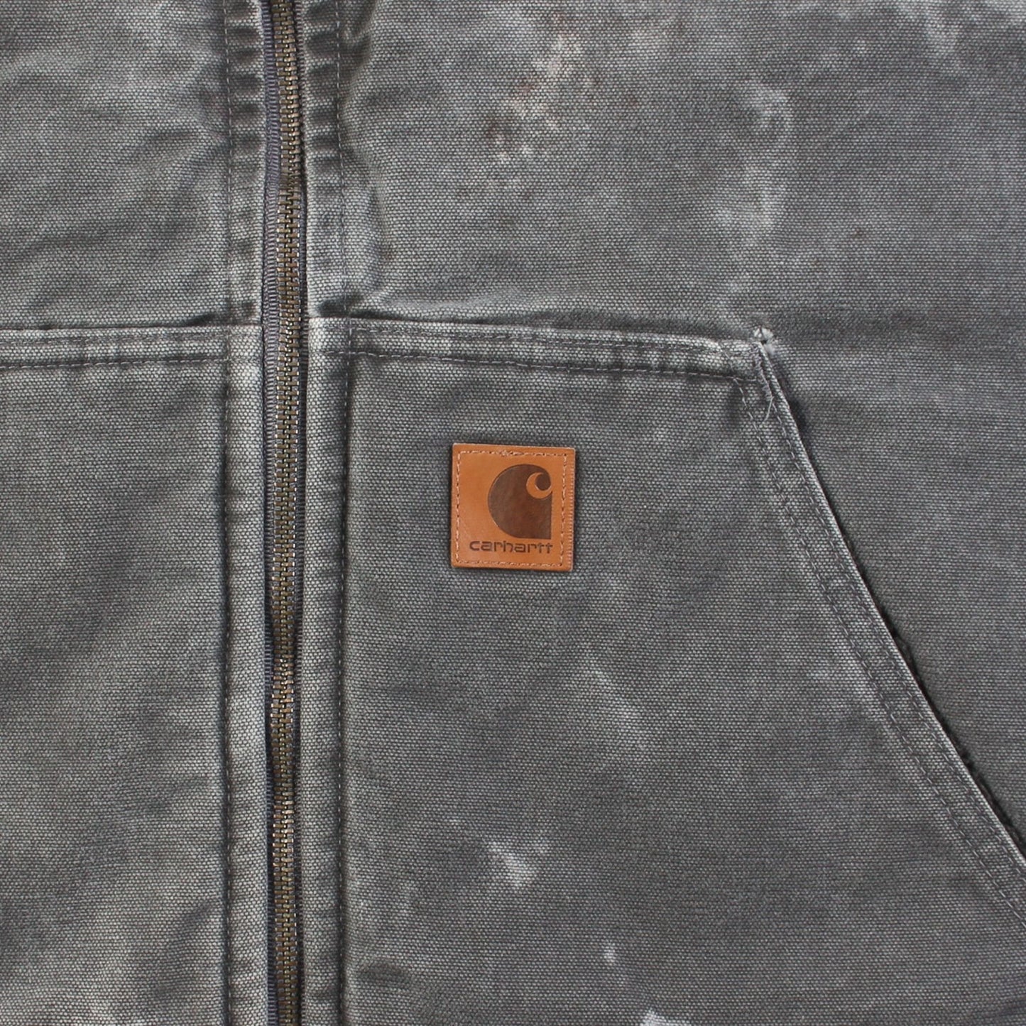 Lined Vest - Washed Grey