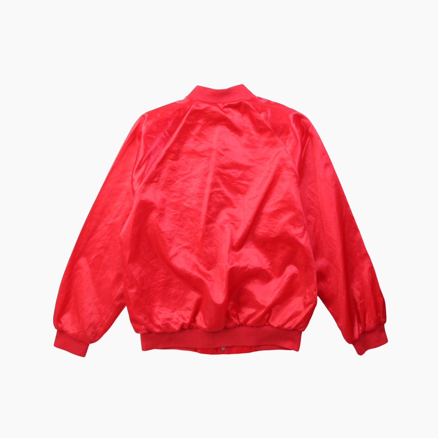 Vintage 'Cardinal' Satin Bomber Jacket