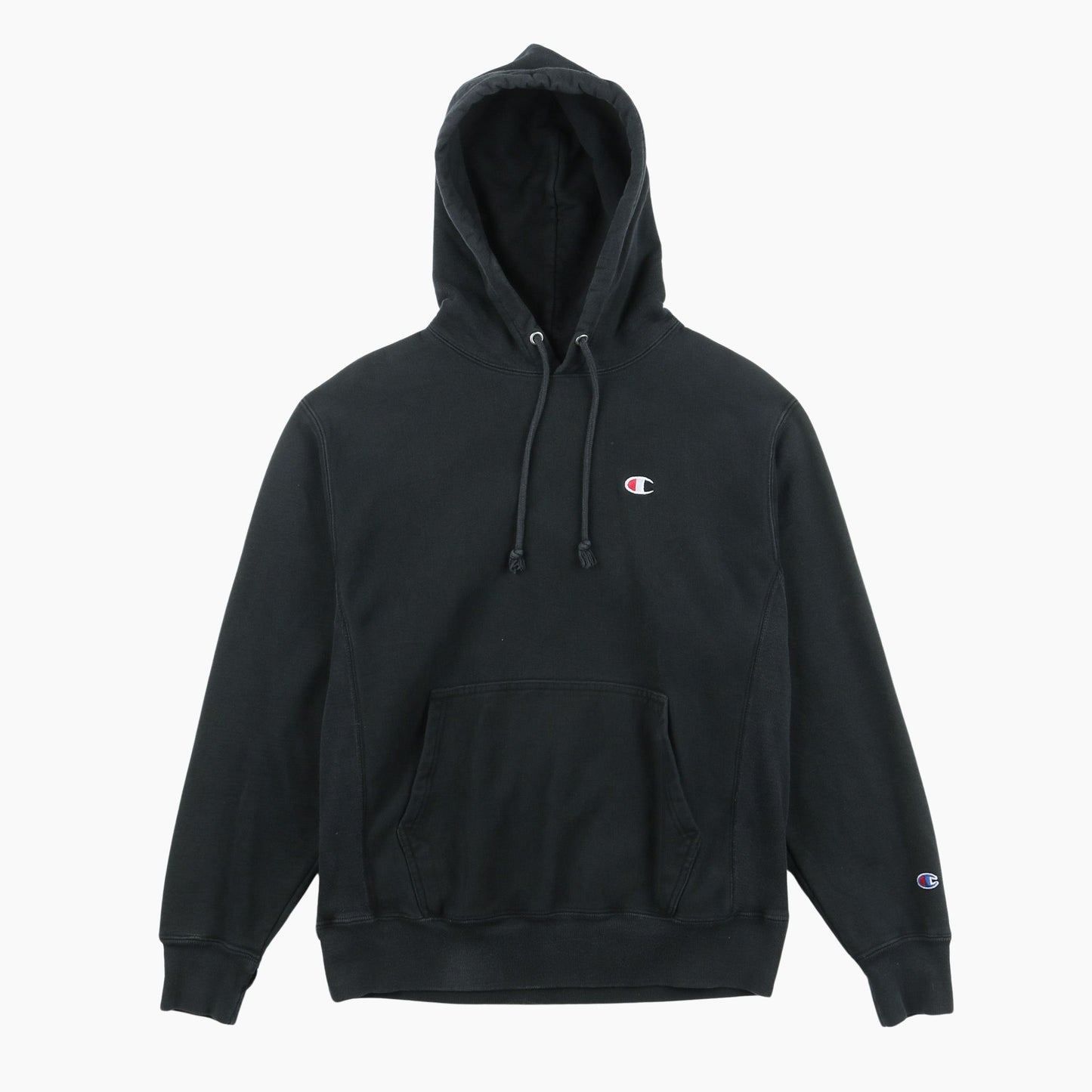 Embroidered Hooded Sweatshirt - Black