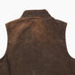 Lined Vest - Washed Brown