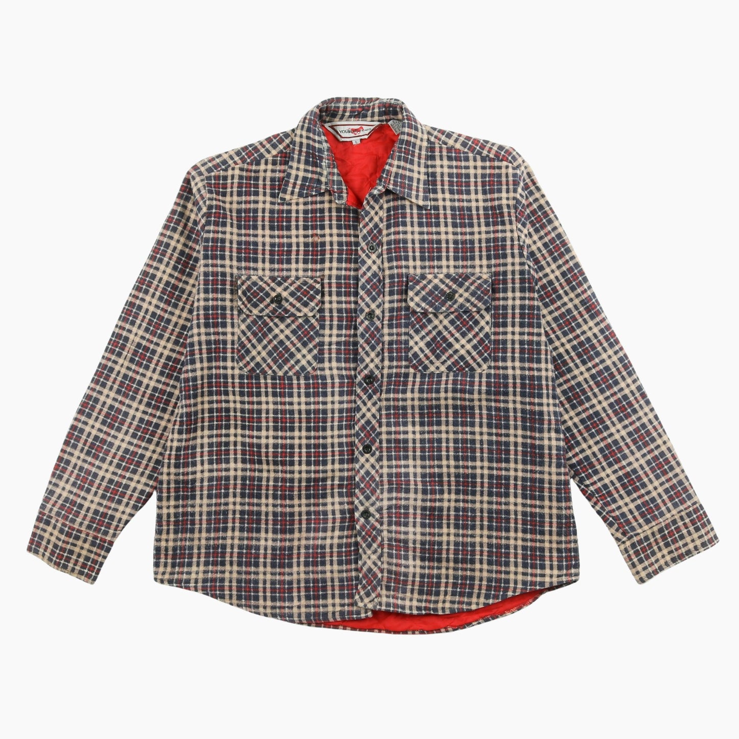 Vintage Flannel Overshirt - Navy Check