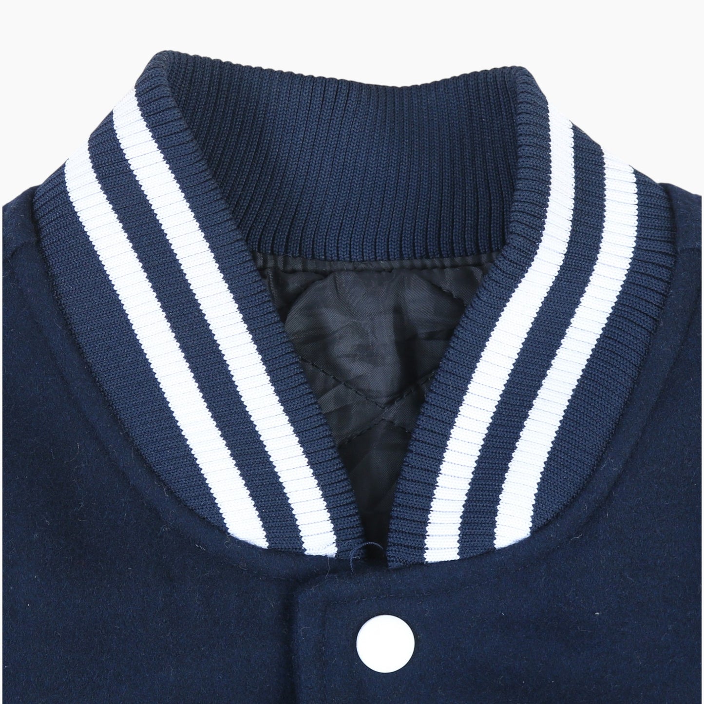 Vintage Varsity 'KH' Bomber Jacket - Navy