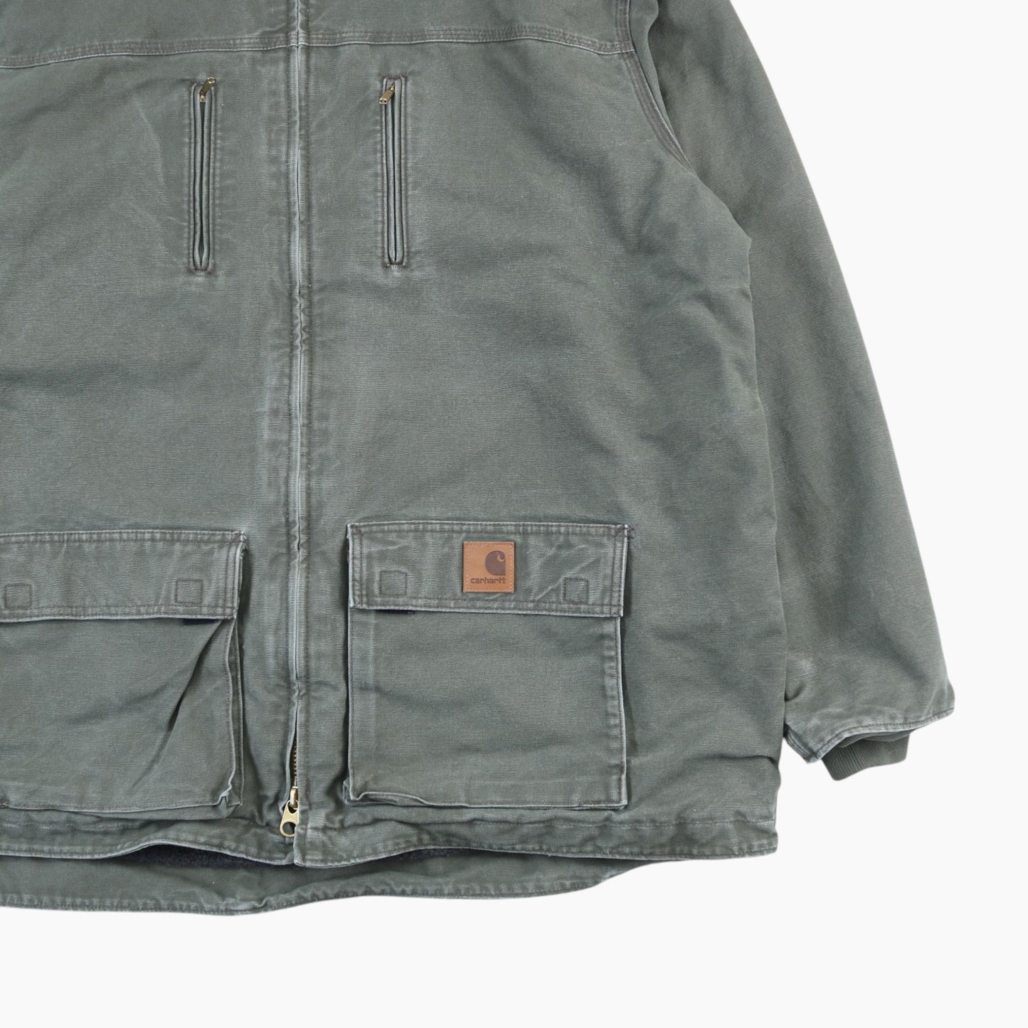 Hooded Work Jacket - Green