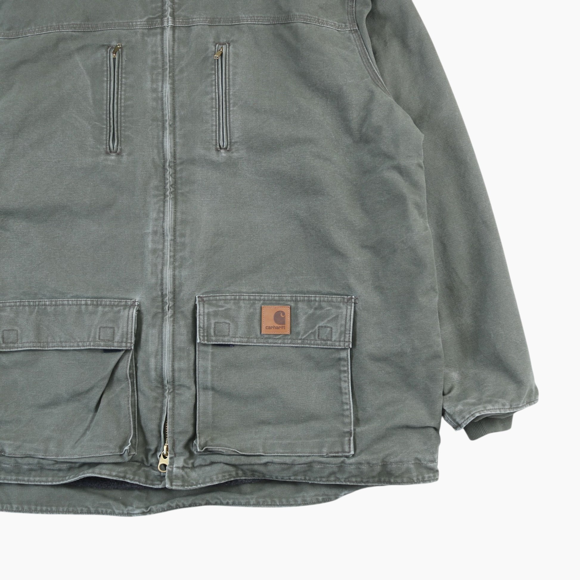 Hooded Work Jacket - Green