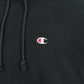 Embroidered Hooded Sweatshirt - Black