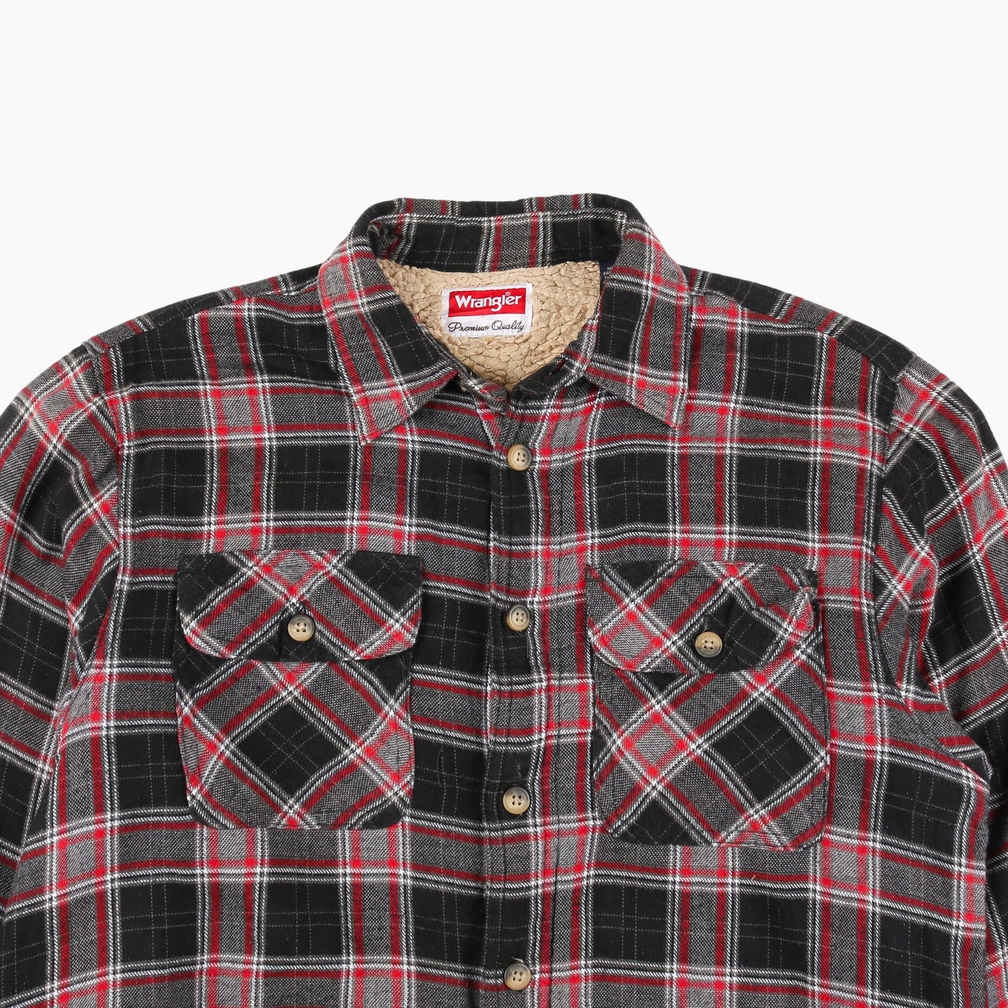 Vintage Flannel Overshirt - Black Check