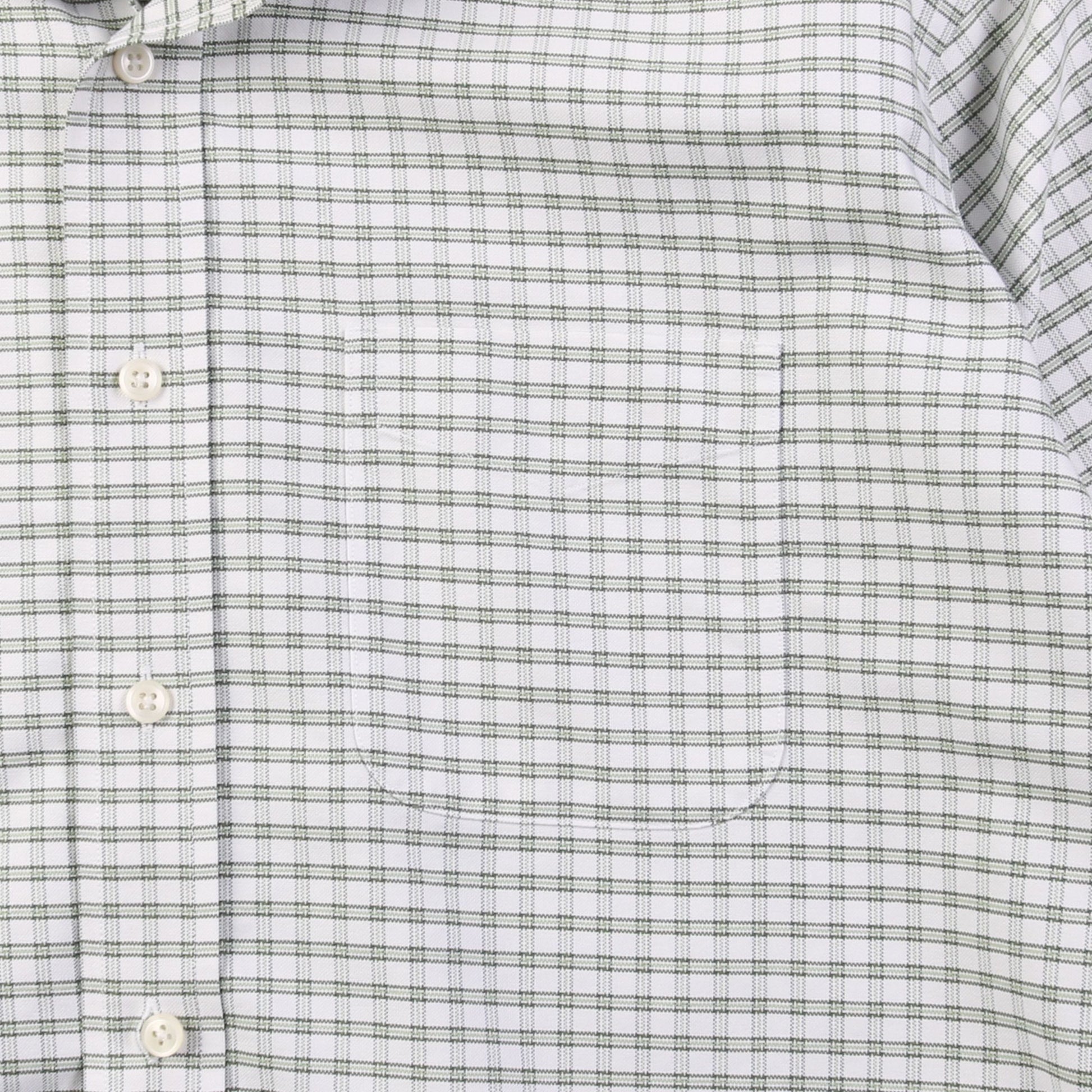 Vintage Shirt - Green And White Check - American Madness