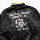 Vintage 'Seattle Freight Service' Satin Bomber Jacket - American Madness